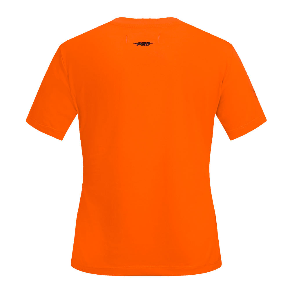 MLB BALTIMORE ORIOLES CLASSIC HAUT AJUSTÉ À MANCHES COURTES POUR FEMME (ORANGE)