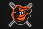 MLB BALTIMORE ORIOLES HAUT MASHUP À COUPE CARRÉE POUR FEMME (NOIR)