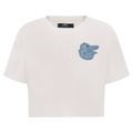 MLB BALTIMORE ORIOLES VARSITY BLUES WOMEN'S BOXY TOP (LINEN)