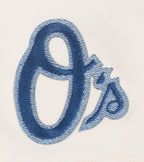 MLB BALTIMORE ORIOLES VARSITY BLUES WOMEN'S BOXY TOP (LINEN)