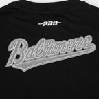MLB BALTIMORE ORIOLES REVERSE FRENCH TERRY WOMEN'S BODYCON DRESS (BLACK)