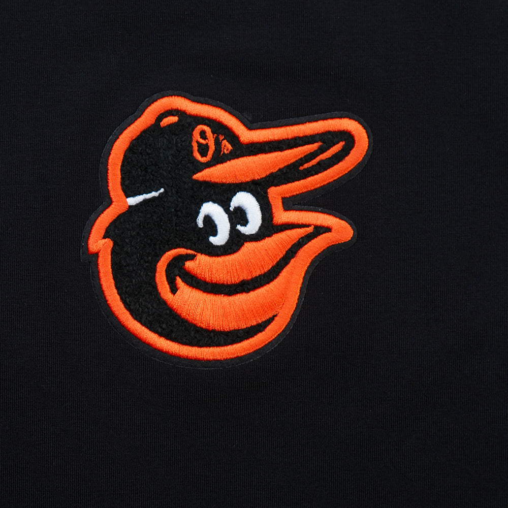 MLB BALTIMORE ORIOLES CLASSIC CHENILLE WOMEN'S BODYCON DRESS (BLACK)
