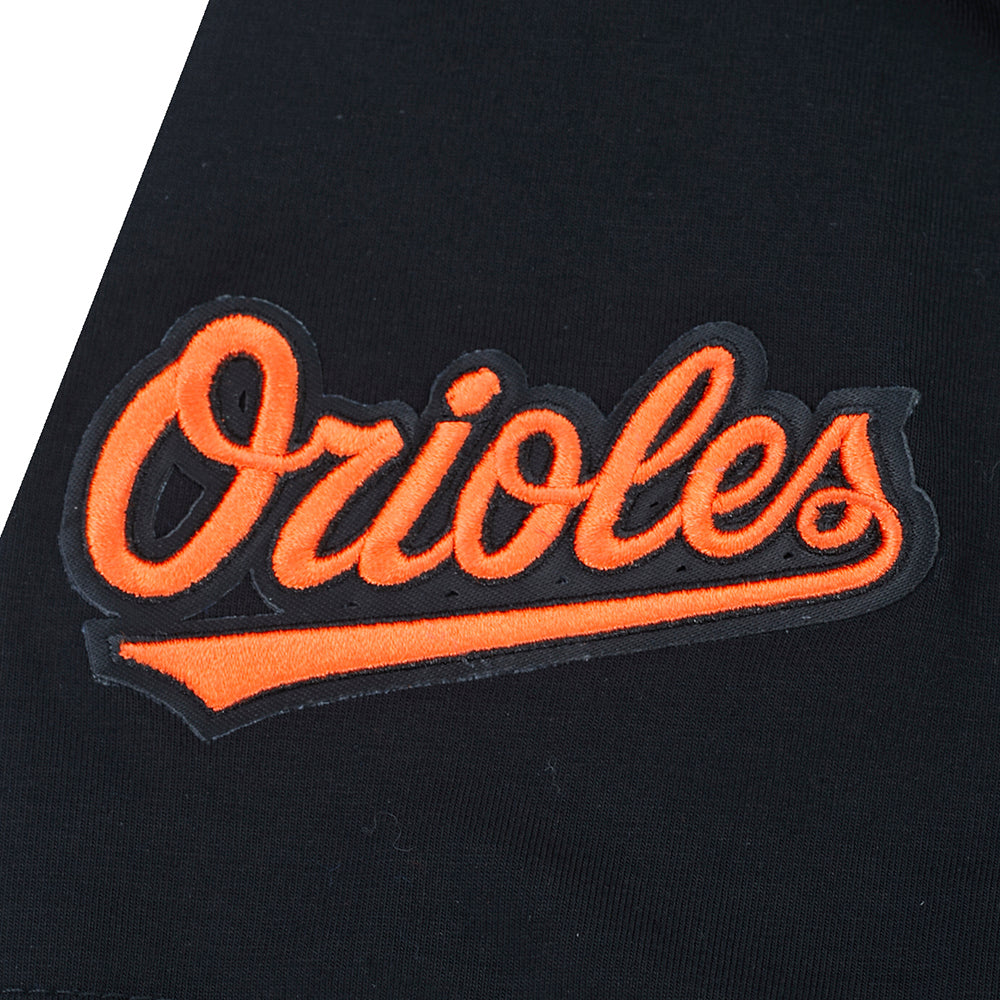 MLB BALTIMORE ORIOLES CLASSIC CHENILLE WOMEN'S BODYCON DRESS (BLACK)