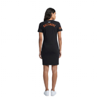 MLB BALTIMORE ORIOLES CLASSIC CHENILLE WOMEN'S BODYCON DRESS (BLACK)
