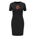 MLB BALTIMORE ORIOLES CLASSIC ROBE MOULANTE POUR FEMME (NOIR)