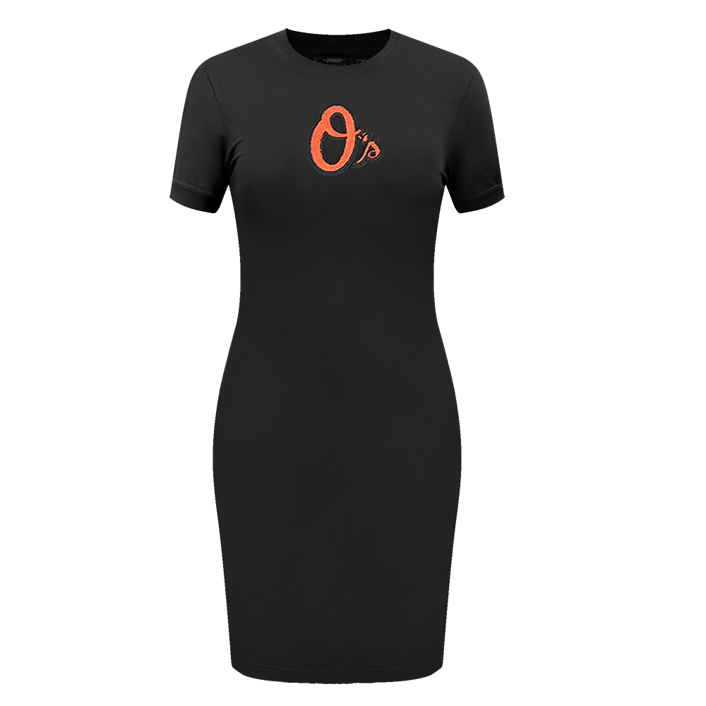 MLB BALTIMORE ORIOLES CLASSIC ROBE MOULANTE POUR FEMME (NOIR)