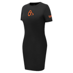 MLB BALTIMORE ORIOLES CLASSIC ROBE MOULANTE POUR FEMME (NOIR)
