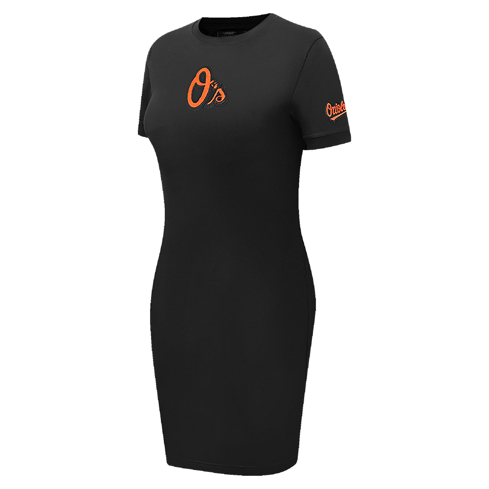 MLB BALTIMORE ORIOLES CLASSIC WOMEN'S BODYCON DRESS (BLACK)