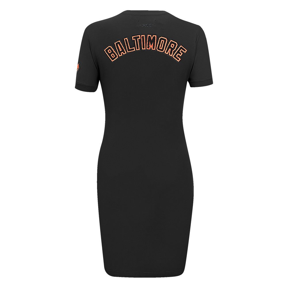 MLB BALTIMORE ORIOLES CLASSIC ROBE MOULANTE POUR FEMME (NOIR)
