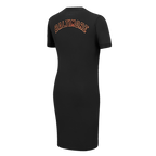 MLB BALTIMORE ORIOLES CLASSIC ROBE MOULANTE POUR FEMME (NOIR)