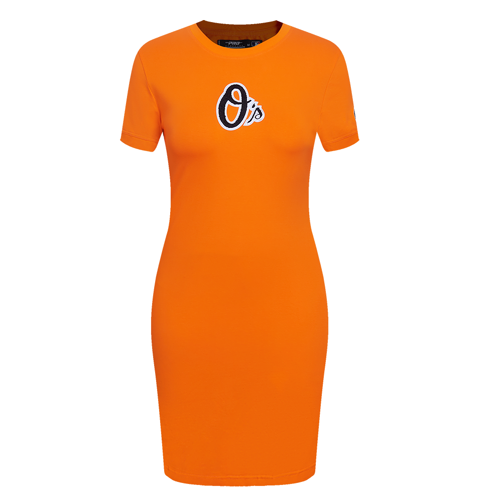 MLB BALTIMORE ORIOLES CLASSIC ROBE MOULANTE POUR FEMME (ORANGE)