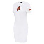 MLB BALTIMORE ORIOLES CLASSIC ROBE MOULANTE POUR FEMME (BLANC)