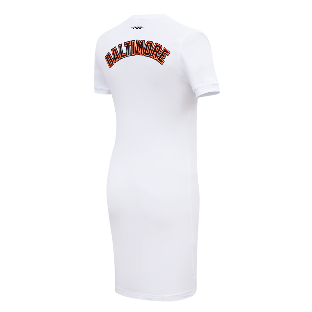 MLB BALTIMORE ORIOLES CLASSIC ROBE MOULANTE POUR FEMME (BLANC)