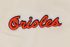 MLB BALTIMORE ORIOLES RETRO CLASSIC CHANDAIL À CAPUCHON COURT CÔTELÉ POUR FEMME (COQUILLE D'ŒUF/NOIR)