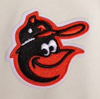 MLB BALTIMORE ORIOLES RETRO CLASSIC CHANDAIL À COL ROND CÔTELÉ POUR FEMME (COQUILLE D'ŒUF/NOIR)