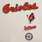 MLB BALTIMORE ORIOLES RETRO CLASSIC CHANDAIL À COL ROND CÔTELÉ POUR FEMME (COQUILLE D'ŒUF/NOIR)