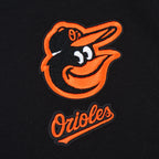 MLB BALTIMORE ORIOLES CLASSIC CHENILLE CHANDAIL À CAPUCHON COURT EN MOLLETON POUR FEMME (NOIR)