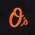MLB BALTIMORE ORIOLES CLASSIC CHENILLE CHANDAIL À CAPUCHON COURT EN MOLLETON POUR FEMME (NOIR)