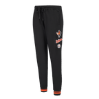 MLB BALTIMORE ORIOLES RETRO CLASSIC WOMEN'S RIB SWEATPANT (BLACK/ORANGE)