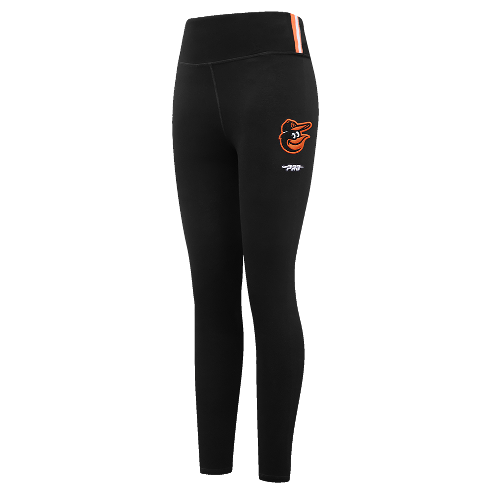 MLB BALTIMORE ORIOLES CLASSIC CHENILLE WOMEN'S HW JERSEY LEGGING (BLACK)
