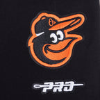 MLB BALTIMORE ORIOLES CLASSIC CHENILLE WOMEN'S HW JERSEY LEGGING (BLACK)