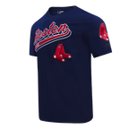 MLB BOSTON RED SOX SCRIPT TAIL MEN'S SJ TOP (MIDNIGHT NAVY)