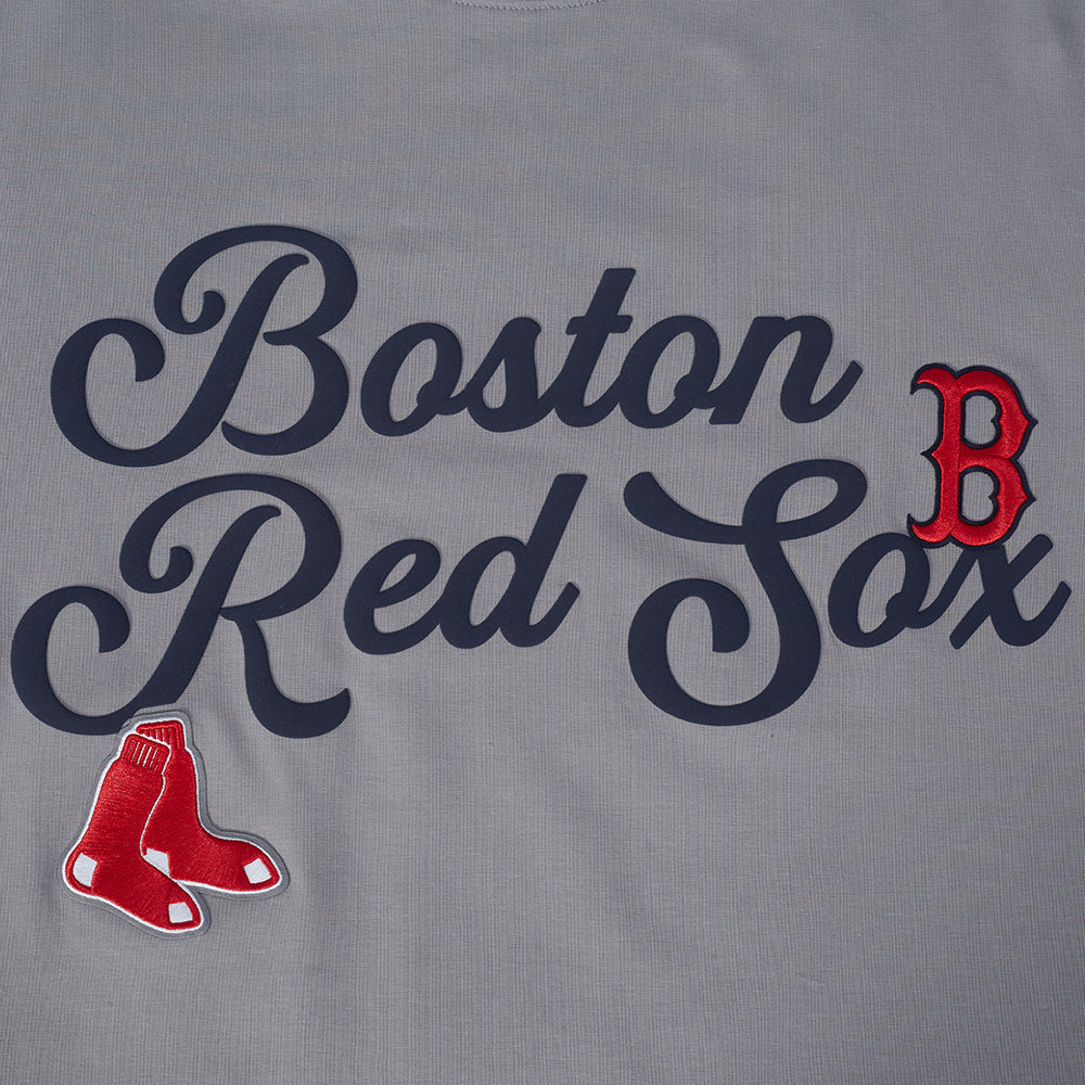 MLB BOSTON RED SOX SOUVENIR HAUT EN JERSEY SIMPLE POUR HOMME (GRIS)
