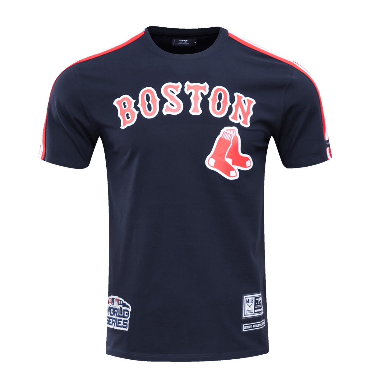 MLB BOSTON RED SOX LOGO PRO TEAM MEN'S TAPING TOP (MIDNIGHT NAVY/RED)