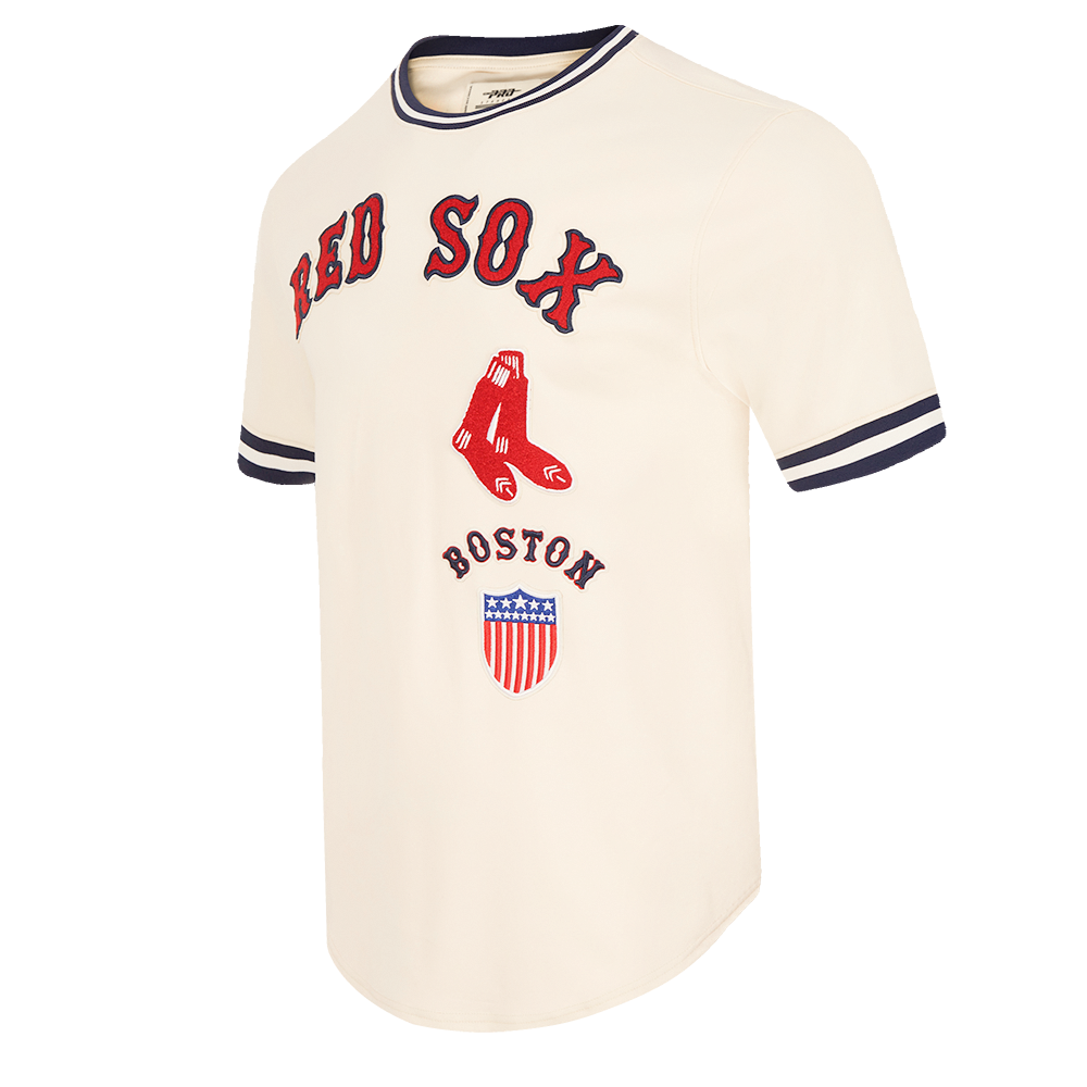 MLB BOSTON RED SOX RETRO CLASSIC HAUT POUR HOMME (COQUILLE D'ŒUF/MARINE MINUIT)