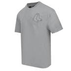 MLB BOSTON RED SOX NEUTRAL HAUT EN JERSEY DE COTON À ÉPAULES TOMBANTES POUR HOMME (GRIS CHINÉ FONCÉ)