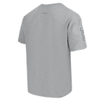MLB BOSTON RED SOX NEUTRAL HAUT EN JERSEY DE COTON À ÉPAULES TOMBANTES POUR HOMME (GRIS CHINÉ FONCÉ)