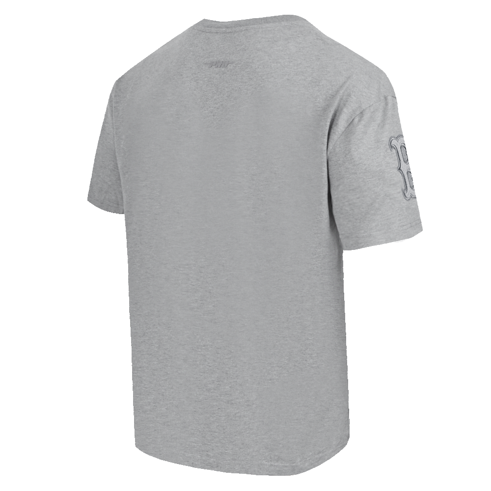 MLB BOSTON RED SOX NEUTRAL HAUT EN JERSEY DE COTON À ÉPAULES TOMBANTES POUR HOMME (GRIS CHINÉ FONCÉ)