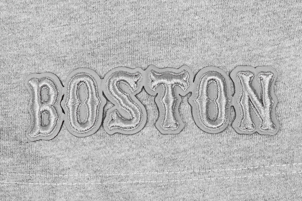 MLB BOSTON RED SOX NEUTRAL HAUT EN JERSEY DE COTON À ÉPAULES TOMBANTES POUR HOMME (GRIS CHINÉ FONCÉ)