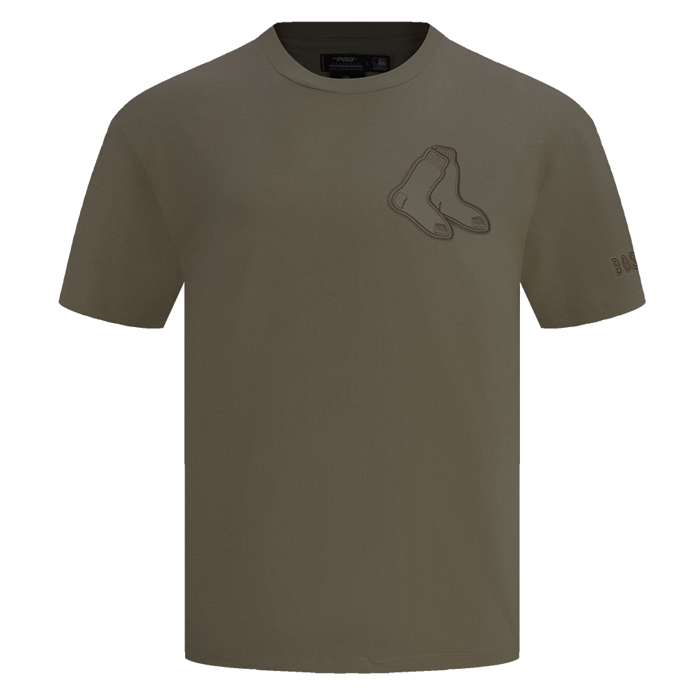MLB BOSTON RED SOX NEUTRAL MEN'S  CJ  DROP SHOULDER TOP (DARK TAUPE)