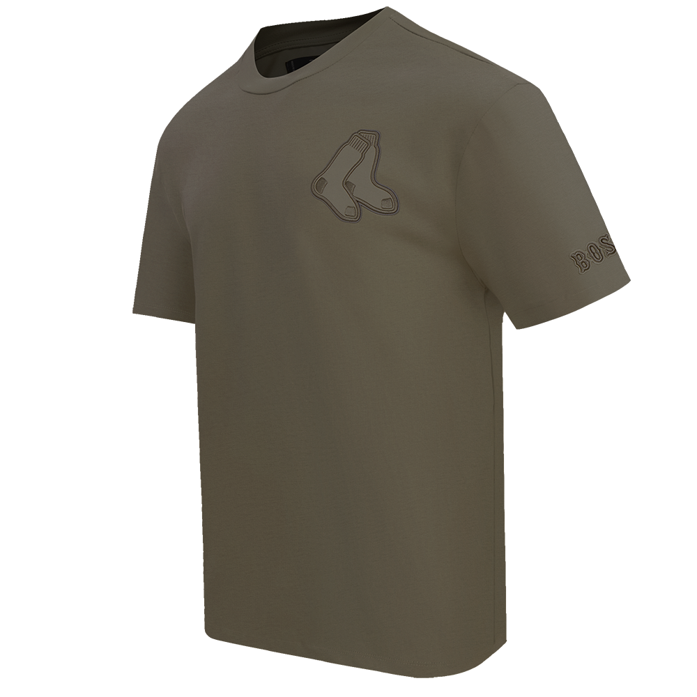 MLB BOSTON RED SOX NEUTRAL MEN'S  CJ  DROP SHOULDER TOP (DARK TAUPE)