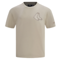 MLB BOSTON RED SOX NEUTRAL MEN'S  CJ  DROP SHOULDER TOP (TAUPE)