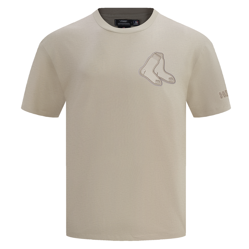 MLB BOSTON RED SOX NEUTRAL MEN'S  CJ  DROP SHOULDER TOP (TAUPE)