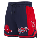 MLB BOSTON RED SOX SCRIPT TAIL SHORT EN MAILLE DOUBLE 2.0 POUR HOMME (MARINE MINUIT/ROUGE/MARINE MINUIT)