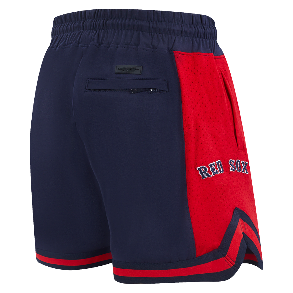 MLB BOSTON RED SOX SCRIPT TAIL SHORT EN MAILLE DOUBLE 2.0 POUR HOMME (MARINE MINUIT/ROUGE/MARINE MINUIT)