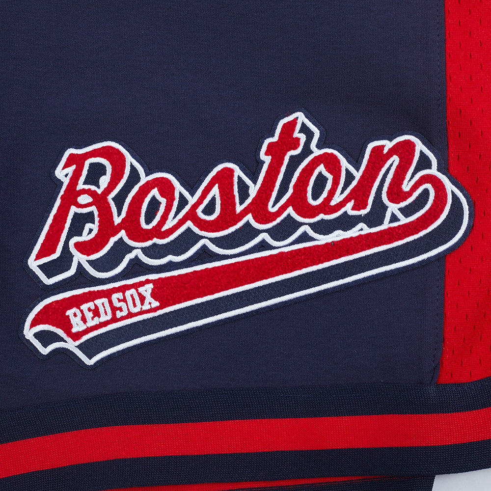 MLB BOSTON RED SOX SCRIPT TAIL SHORT EN MAILLE DOUBLE 2.0 POUR HOMME (MARINE MINUIT/ROUGE/MARINE MINUIT)