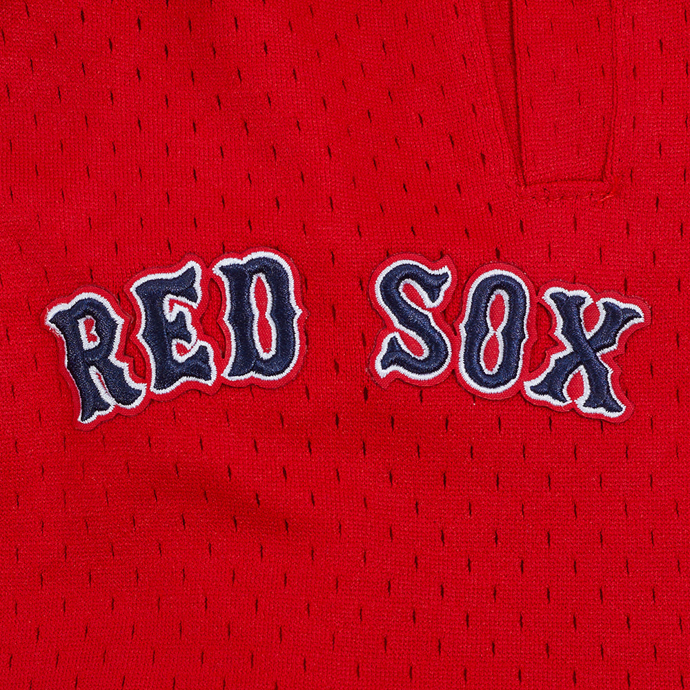 MLB BOSTON RED SOX SCRIPT TAIL SHORT EN MAILLE DOUBLE 2.0 POUR HOMME (MARINE MINUIT/ROUGE/MARINE MINUIT)