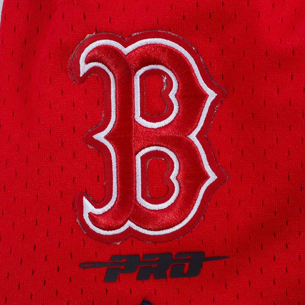 MLB BOSTON RED SOX SCRIPT TAIL SHORT EN MAILLE DOUBLE 2.0 POUR HOMME (MARINE MINUIT/ROUGE/MARINE MINUIT)