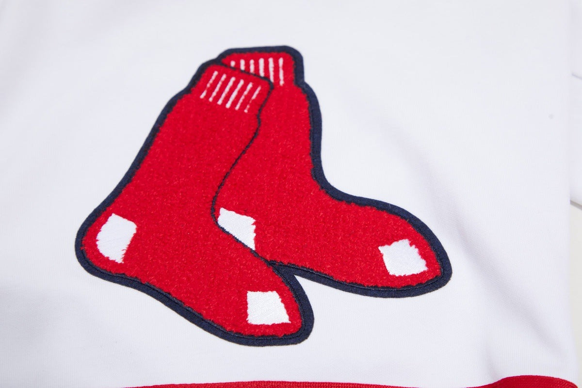 MLB BOSTON RED SOX CLASSIC CHENILLE SHORT POUR HOMME (BLANC)