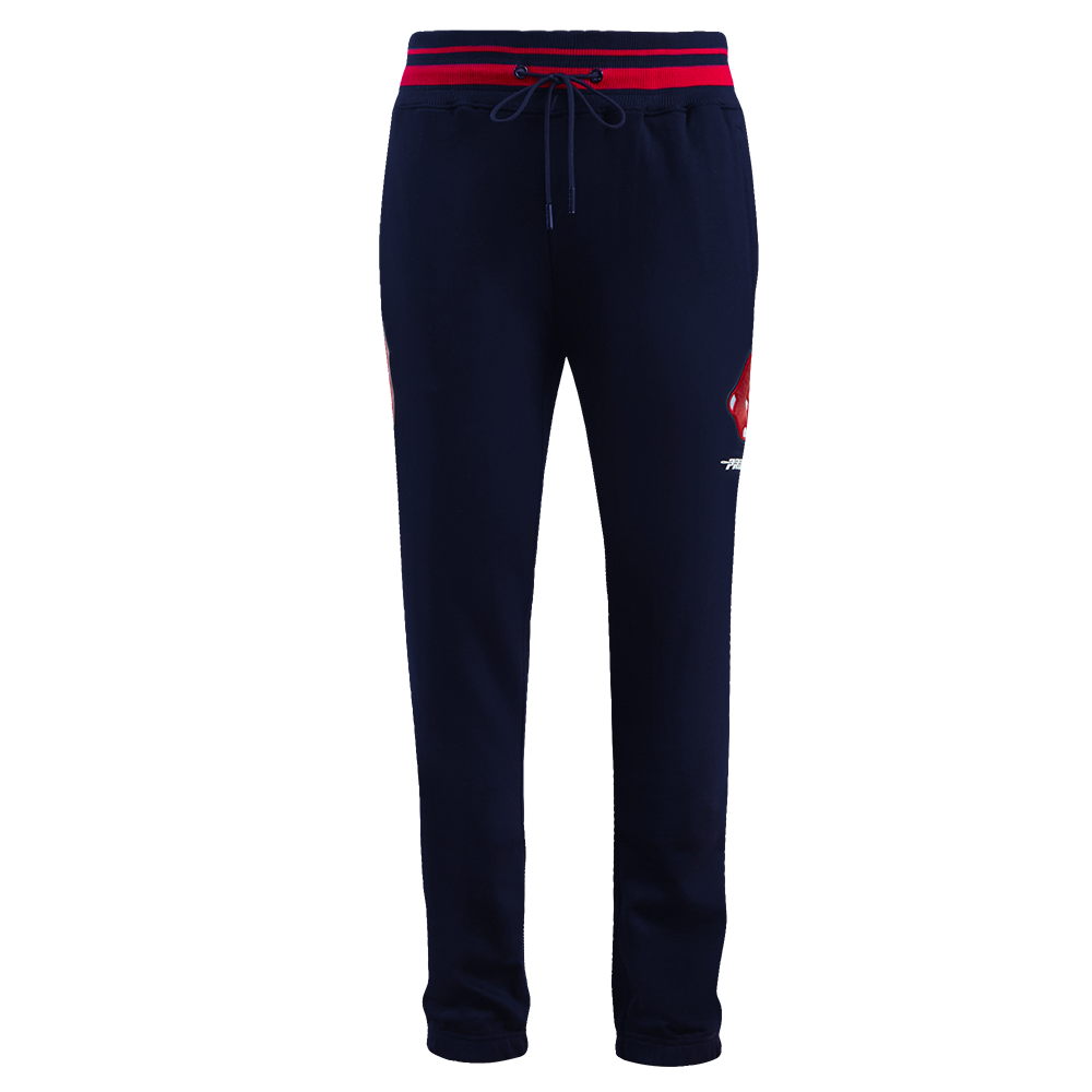 MLB BOSTON RED SOX SCRIPT TAIL MEN'S RIB FLC SWEATPANT (MIDNIGHT NAVY/RED/MIDNIGHT NAVY)