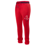 MLB BOSTON RED SOX SCRIPT TAIL MEN'S RIB FLC SWEATPANT (RED/MIDNIGHT NAVY/RED)