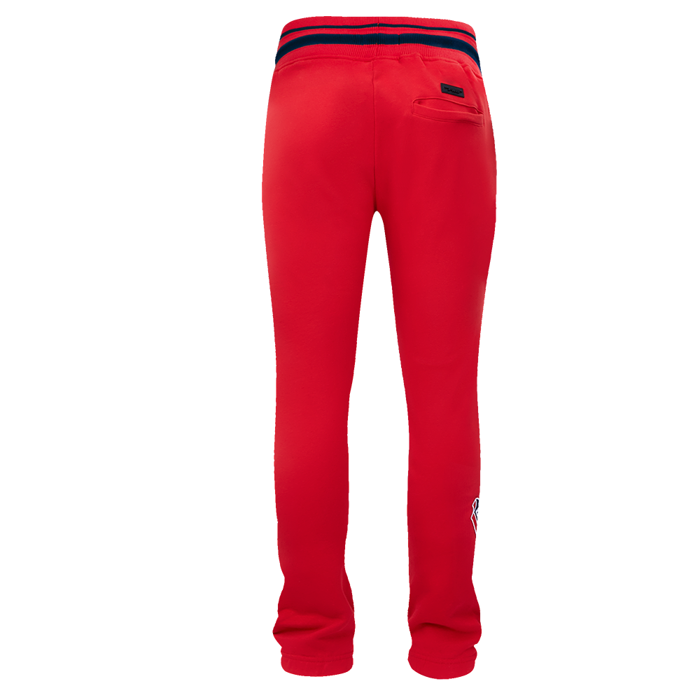 MLB BOSTON RED SOX SCRIPT TAIL MEN'S RIB FLC SWEATPANT (RED/MIDNIGHT NAVY/RED)