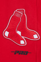 MLB BOSTON RED SOX SCRIPT TAIL MEN'S RIB FLC SWEATPANT (RED/MIDNIGHT NAVY/RED)