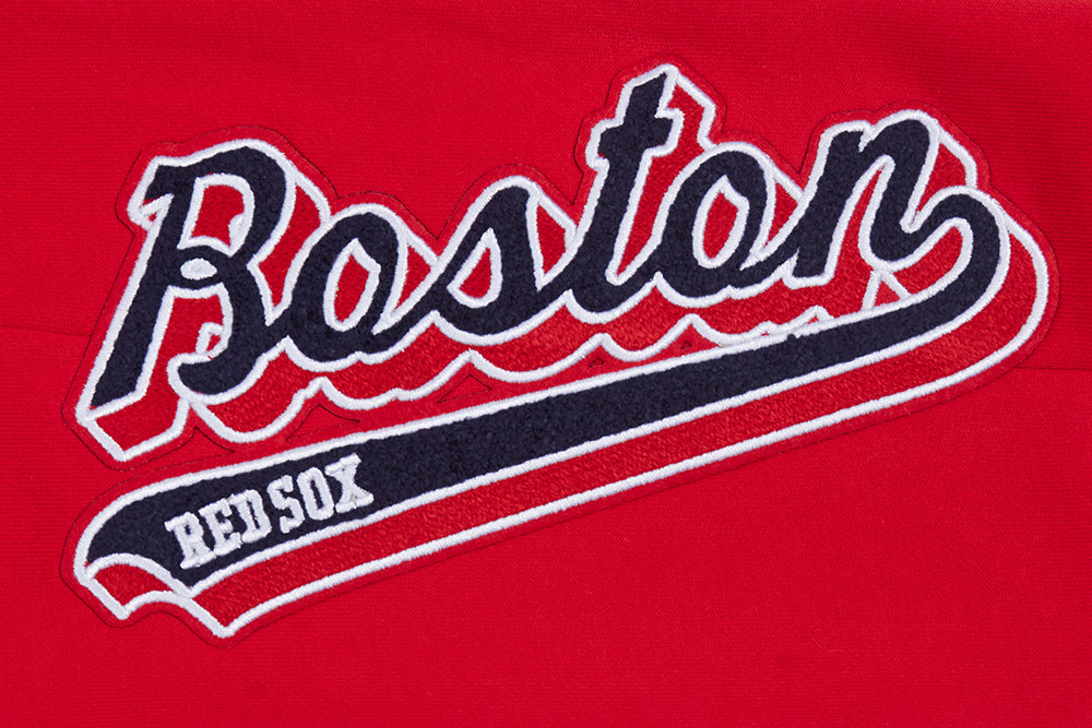 MLB BOSTON RED SOX SCRIPT TAIL MEN'S RIB FLC SWEATPANT (RED/MIDNIGHT NAVY/RED)