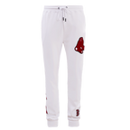 MLB BOSTON RED SOX CLASSIC CHENILLE PANTALON JOGGER POUR HOMME (BLANC)