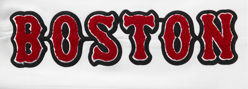 MLB BOSTON RED SOX CLASSIC CHENILLE PANTALON JOGGER POUR HOMME (BLANC)
